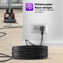 TurboTronic Zyklon Staubsauger CV07 - brachiale 19kPa Saugkraft 700W ohne Beutel kleiner Trockensauger für Parkett Tierhaare Hundehaare beutellos Bodenstaubsauger SCHWARZ/ROT