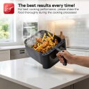 TurboTronic Heißluftfritteuse XXL – 11 L vertikale Doppelkammer Heißluftfritteuse 2 × 5,5 L DualZone, platzsparendes Double-Stack-Design AirFryer inkl. Silikoneinlagen, fettarmes Frittieren ohne Öl, schwarz