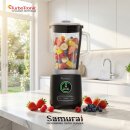 TurboTronic Standmixer - BG7 - 2100 Watt mit 2,0 L Glasbehälter Edelstahl, Glas Smoothie Mixer / Maker Ice Crush Funktion Milchshaker Blender BPA FREI