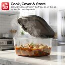 TurboTronic Heißluftfritteuse 6  L - AFG6 - 1600 W Glas Airfryer – Digitale Heißluft Fritteuse 50–180 °C 7 Programme Touch-Display Air Fryer Heißluftofen BPA-frei