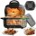 TurboTronic Heißluftfritteuse 6  L - AFG6 - 1600 W Glas Airfryer – Digitale Heißluft Fritteuse 50–180 °C 7 Programme Touch-Display Air Fryer Heißluftofen BPA-frei