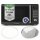 TurboTronic TT-MW20 Digitale Mikrowelle | 700W 20L Edelstahl-Look | 5 Leistungsstufen, 8 Automatikprogramme, Schnellstart, LED-Display & Kindersicherung