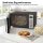 TurboTronic TT-MW20 Digitale Mikrowelle | 700W 20L Edelstahl-Look | 5 Leistungsstufen, 8 Automatikprogramme, Schnellstart, LED-Display & Kindersicherung