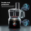 TurboTronic 1900 W digitale Küchenmaschine - FP900 - 1,2L Zerkleinerer Zitruspresse Mixer Schwarz