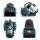 TurboTronic Zyklon-Staubsauger – TT-CV13 – beutelloser Bodenstaubsauger, 700 W, 18 kPa Saugkraft, 2,5-l-Staubbehälter, HEPA-Filter, 16 m Aktionsradius, Schwarz/Blau