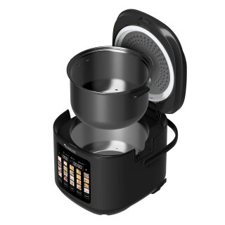 TurboTronic Multikocher – DMC23 – 5 L, 20 Programme, 860 W, Slow Cooker, Schongarer, Dampfgarer & Reiskocher, digitale Bedienung, automatische Warmhaltefunktion
