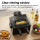 TurboTronic Doppelkorb-Fritteuse – TT-DF3 – 5 l Ölvolumen, 2200 W, 90–190 °C, 2 Frittierkörbe, Sichtfenster, Kaltzone, zerlegbar, Schwarz