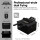 TurboTronic Doppelkorb-Fritteuse – TT-DF3 – 5 l Ölvolumen, 2200 W, 90–190 °C, 2 Frittierkörbe, Sichtfenster, Kaltzone, zerlegbar, Schwarz