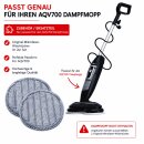 TurboTronic Reinigungstücher für AQV700 Dampfmopp 1200W Dampfreiniger 1 Paar