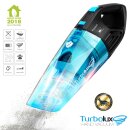 TurboTronic Akku Handstaubsauger - TT-LUX-400 - kabelloser Nass- & Trockensauger 14,8V 100W Zyklon, beutellos, stark, inkl. Wandhalterung Schwarz