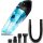 TurboTronic Akku Handstaubsauger - TT-LUX-400 - kabelloser Nass- & Trockensauger 14,8V 100W Zyklon, beutellos, stark, inkl. Wandhalterung Schwarz