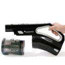 TurboTronic 22.2 V Akku Staubsauger VS-280  LI-ION Multi-Zyklon mit rotierender Bodenbürste Handstaubsauger Stiel Akku Sauger Bodensauger Schwarz