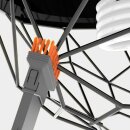 TurboTronic 22.2 V Akku Staubsauger VS-280  LI-ION Multi-Zyklon mit rotierender Bodenbürste Handstaubsauger Stiel Akku Sauger Bodensauger Schwarz